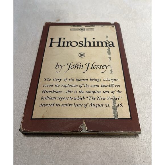 Hiroshima by John Hersey 1946 HCDJ First Edition Vintage - Picture 1 of 7